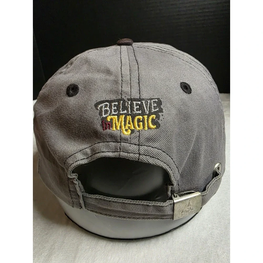 2013‎ Walt Disney World Believe In Magic Cap Hat Adult Adjustable Gray Cotton